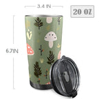 Toadstools - 20oz Mobile Tumbler with Lid (Black Lock) 20oz Travel Mug Printed Offshore