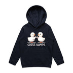 Goose Bumps - Kids Hoodie Navy Kids Hoodie Printed In Australia