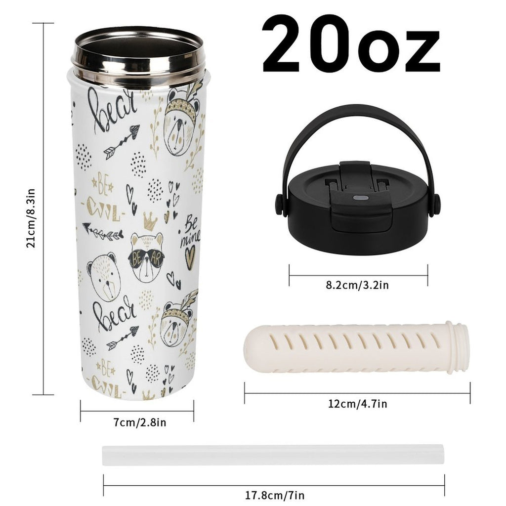Bears 20oz Tea Tumbler with Carry Handle
