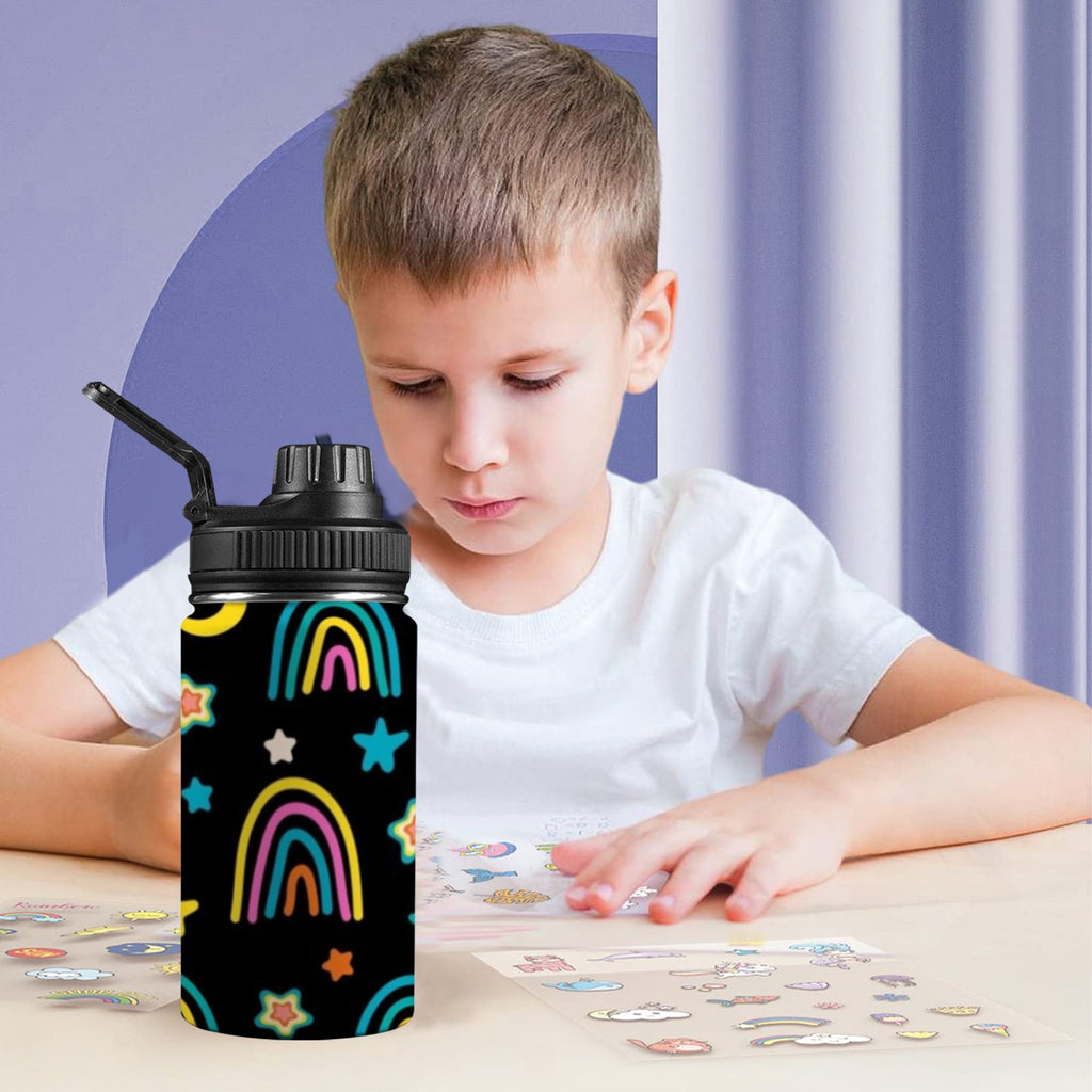 Rainbows - Kids Water Bottle with Chug Lid (12 oz) Kids Water Bottle with Chug Lid Printed Offshore