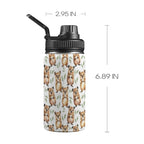 Quokkas Kids Water Bottle with Chug Lid (12 oz) One Size Kids Water Bottle with Chug Lid animal Australia Printed Offshore