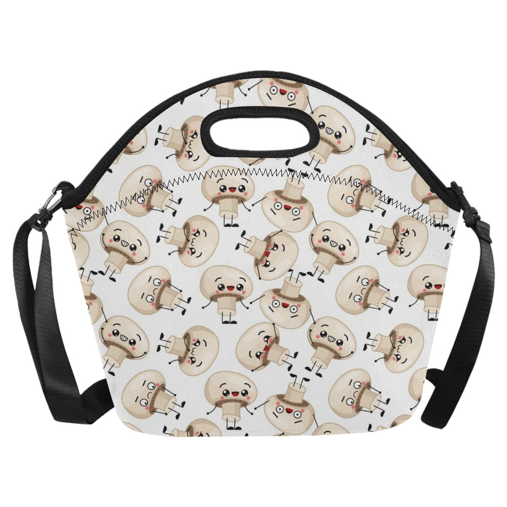 Cute Mushrooms - Neoprene Lunch Bag Neoprene Lunch Bag Printed Offshore