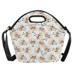 Cute Mushrooms - Neoprene Lunch Bag Neoprene Lunch Bag Printed Offshore