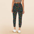 Squiggle Time - Women's High Waist Pockets Yoga Leggings