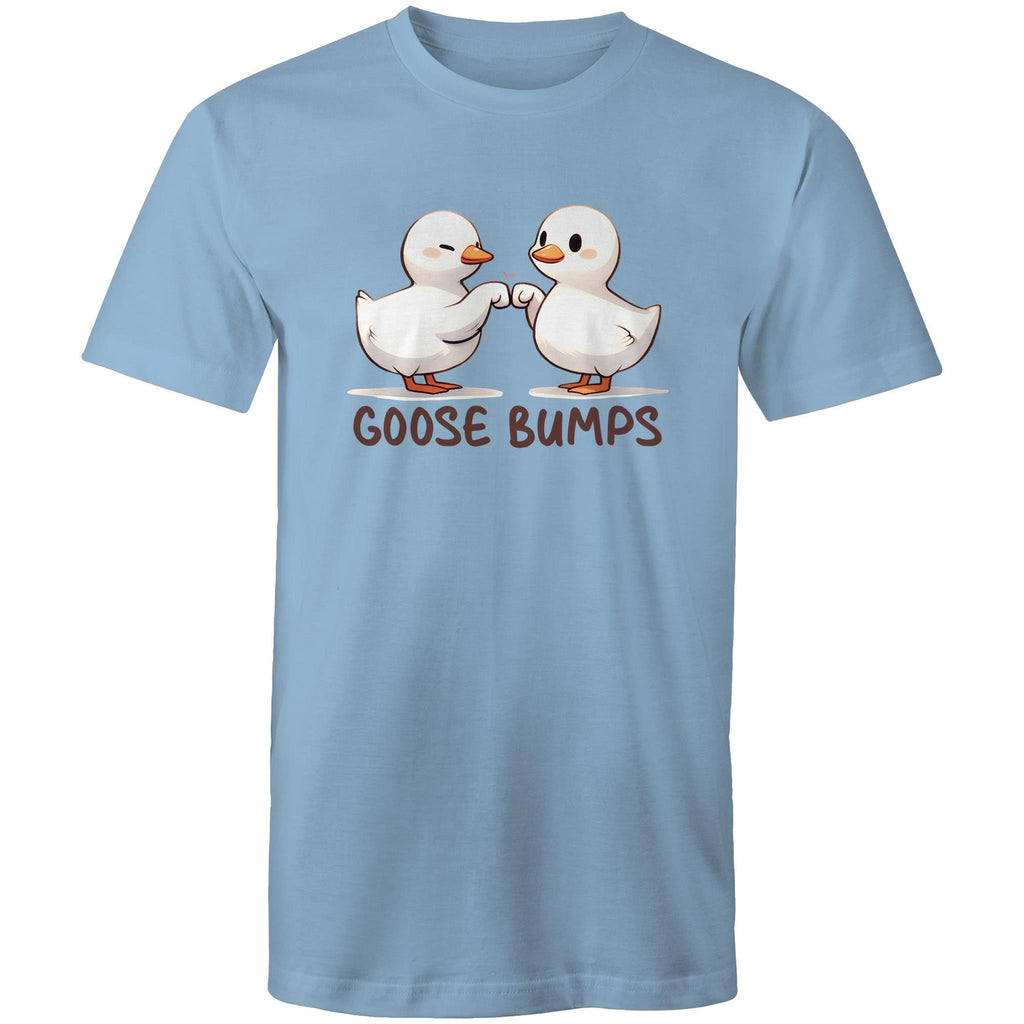 Goose Bumps - Mens T-Shirt Carolina Blue Mens T-shirt animal Printed In Australia