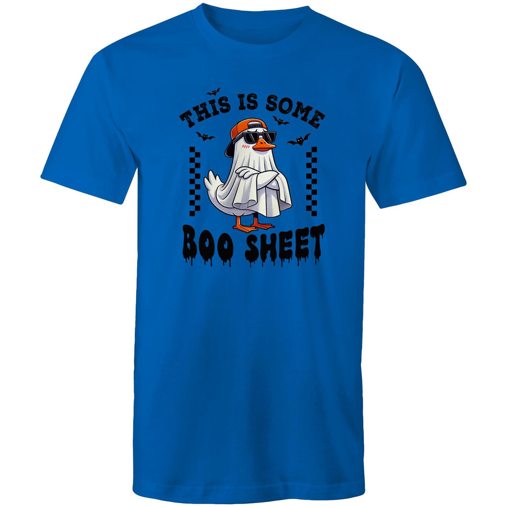 This Is Some Boo Sheet, Halloween - Mens T-Shirt Bright Royal Mens T-shirt Halloween Printed In Australia