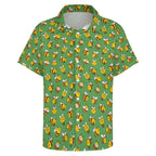 Busy Bees Women's Short-Sleeve Button Up Shirt