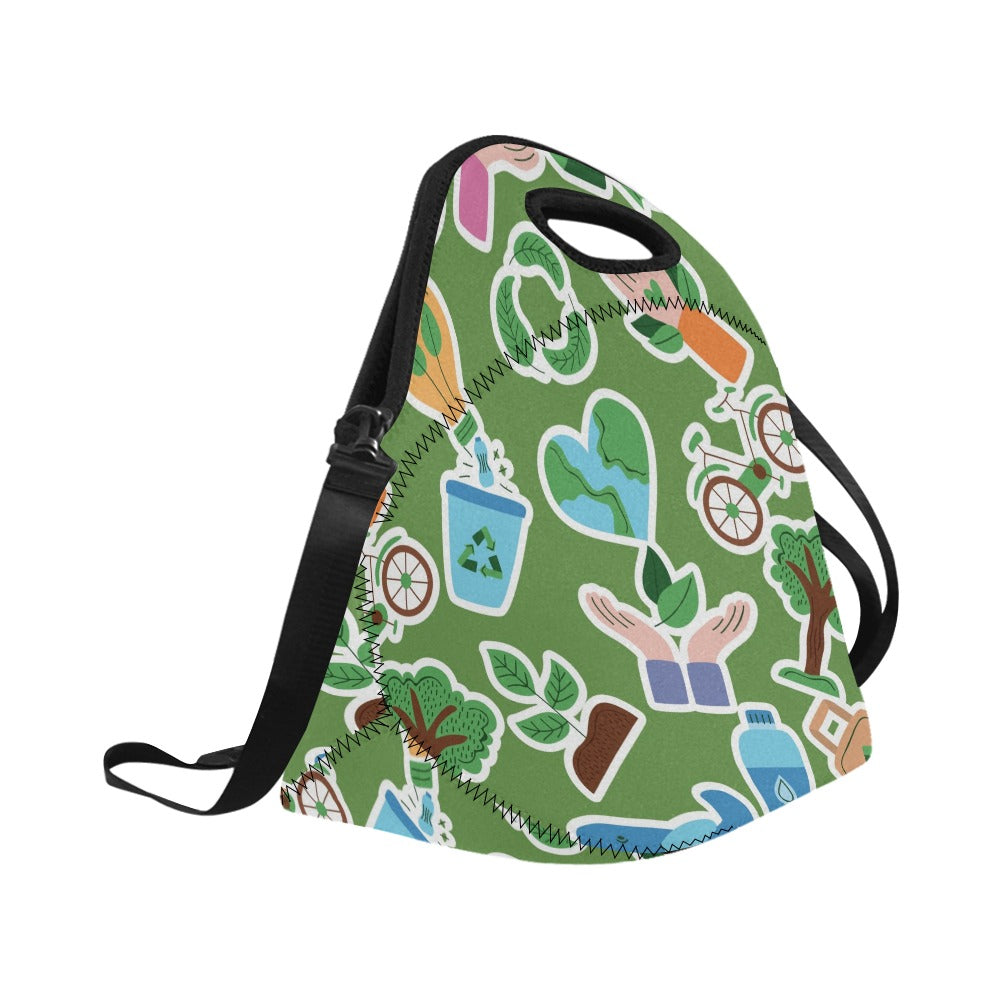 Earth Stickers - Neoprene Lunch Bag Neoprene Lunch Bag Printed Offshore