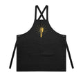 Retro Microphone AS Colour Carrie Apron Black One Size Apron Music Printed In Australia Retro