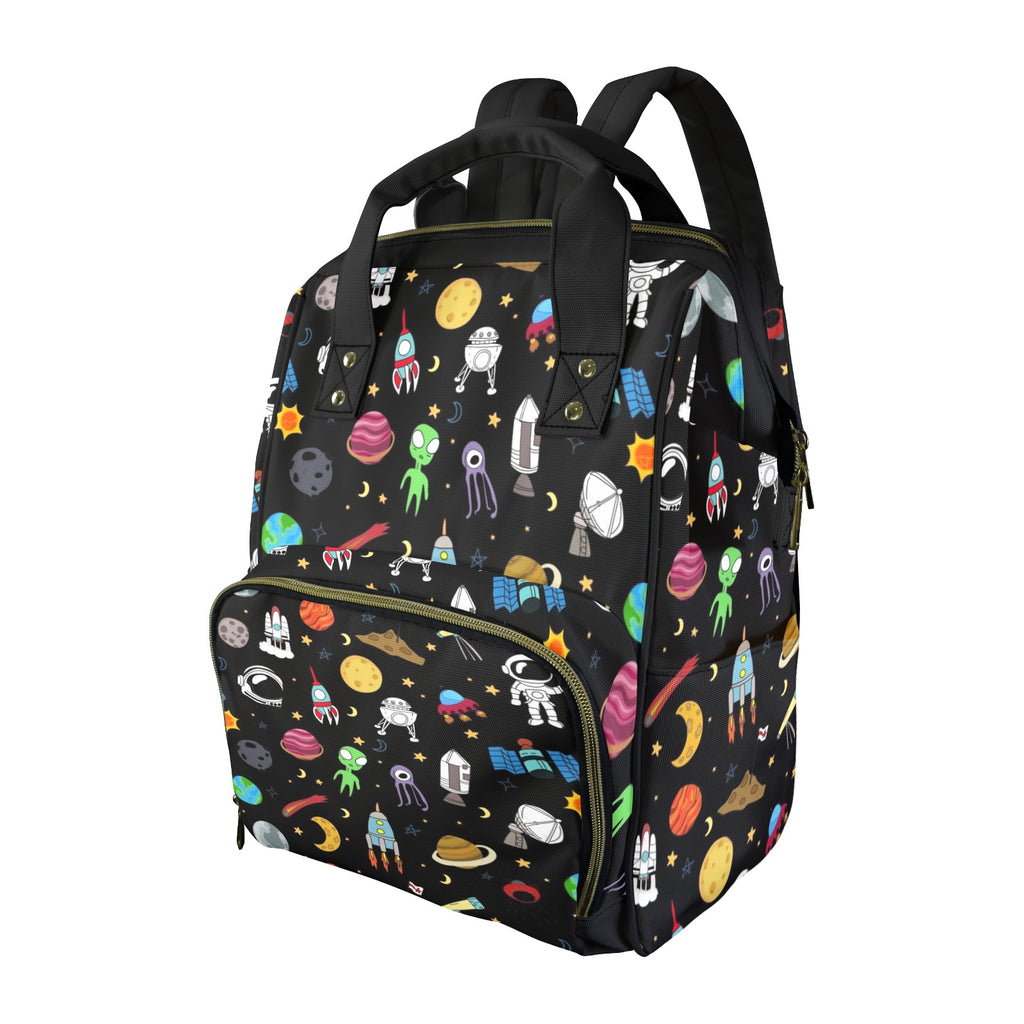 Fun Space Multi-Function Backpack, Nappy / Diaper Bag One Size Multi-function Backpack, Nappy / Diaper Bag Printed Offshore Space