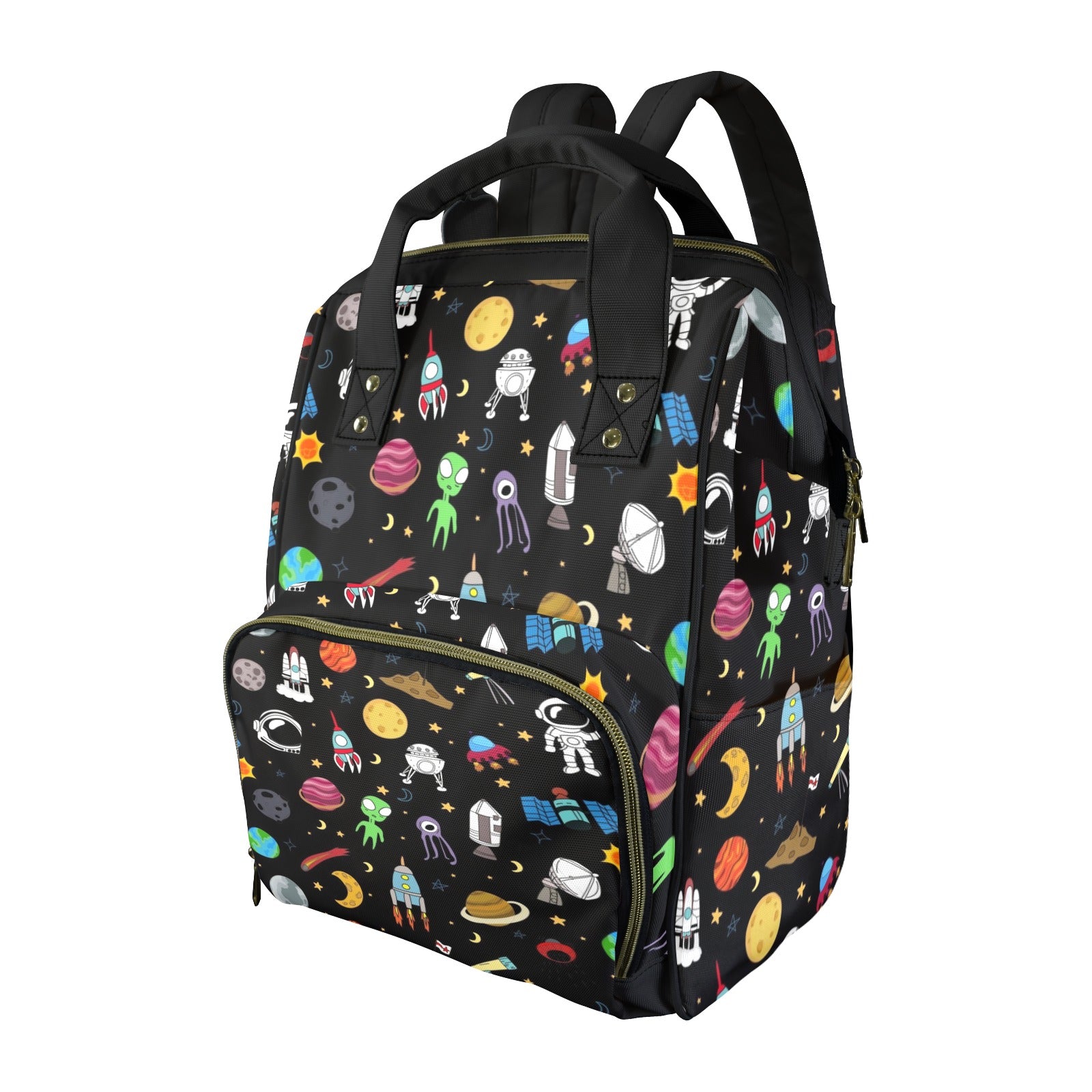 Fun Space Multi-Function Backpack, Nappy / Diaper Bag One Size Multi-function Backpack, Nappy / Diaper Bag Printed Offshore Space