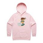 Stay Cool, Ice-cream Skateboard - Womens Hoodie Pink Womens Hoodie Food Printed In Australia Summer