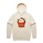 Chicken Pot Pi - Mens Hoodie Ecru Mens Hoodie animal Food Maths Printed In Australia