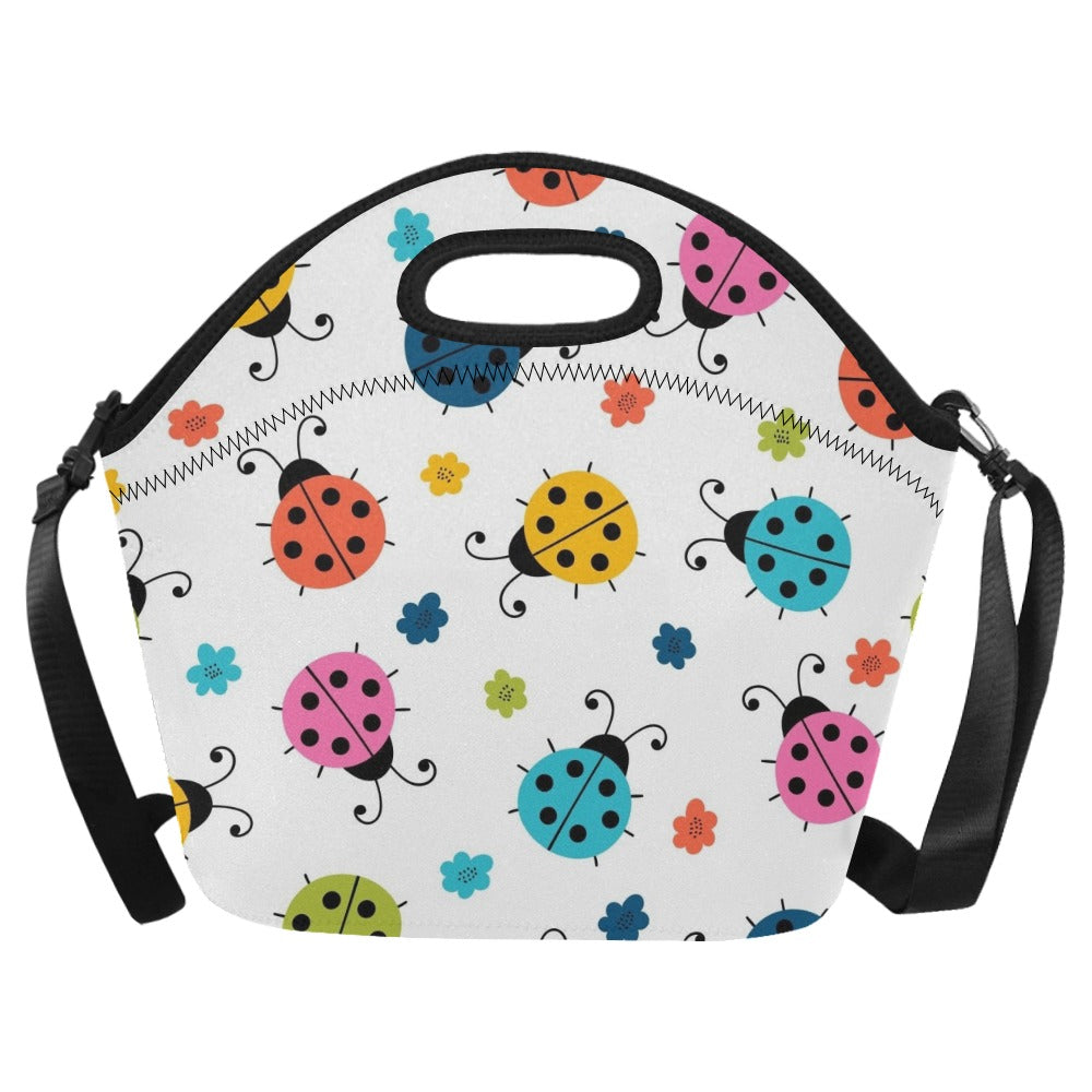 Ladybugs - Neoprene Lunch Bag One Size Neoprene Lunch Bag Printed Offshore