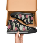 Tulips - Men's High Top Canvas Shoes