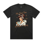 My Alone Time Is For Everyone's Safety AS Colour Heavy Faded Tee Unisex Faded coal Heavy Faded T-shirt Printed In Australia