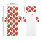 Strawberry Characters Beach Chair Towel Cover with Side Pockets