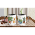 Plant Lover 11oz Ceramic Mug Ceramic Black 11 oz Mug Globally Fulfilled Plants