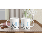 Inhale, Exhale - White 11oz Ceramic Mug Default Title White 11oz Mug Globally Fulfilled motivation positivity tea