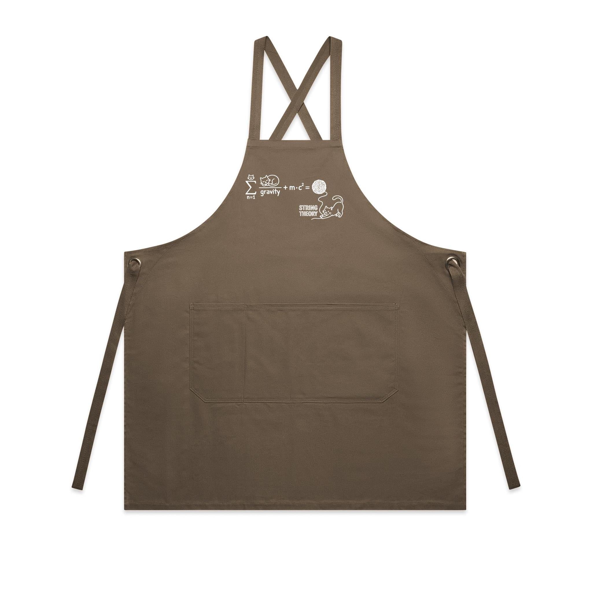 Cat String Theory Physics AS Colour Carrie Apron