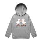 Goose Bumps - Kids Hoodie Grey Marle Kids Hoodie Printed In Australia