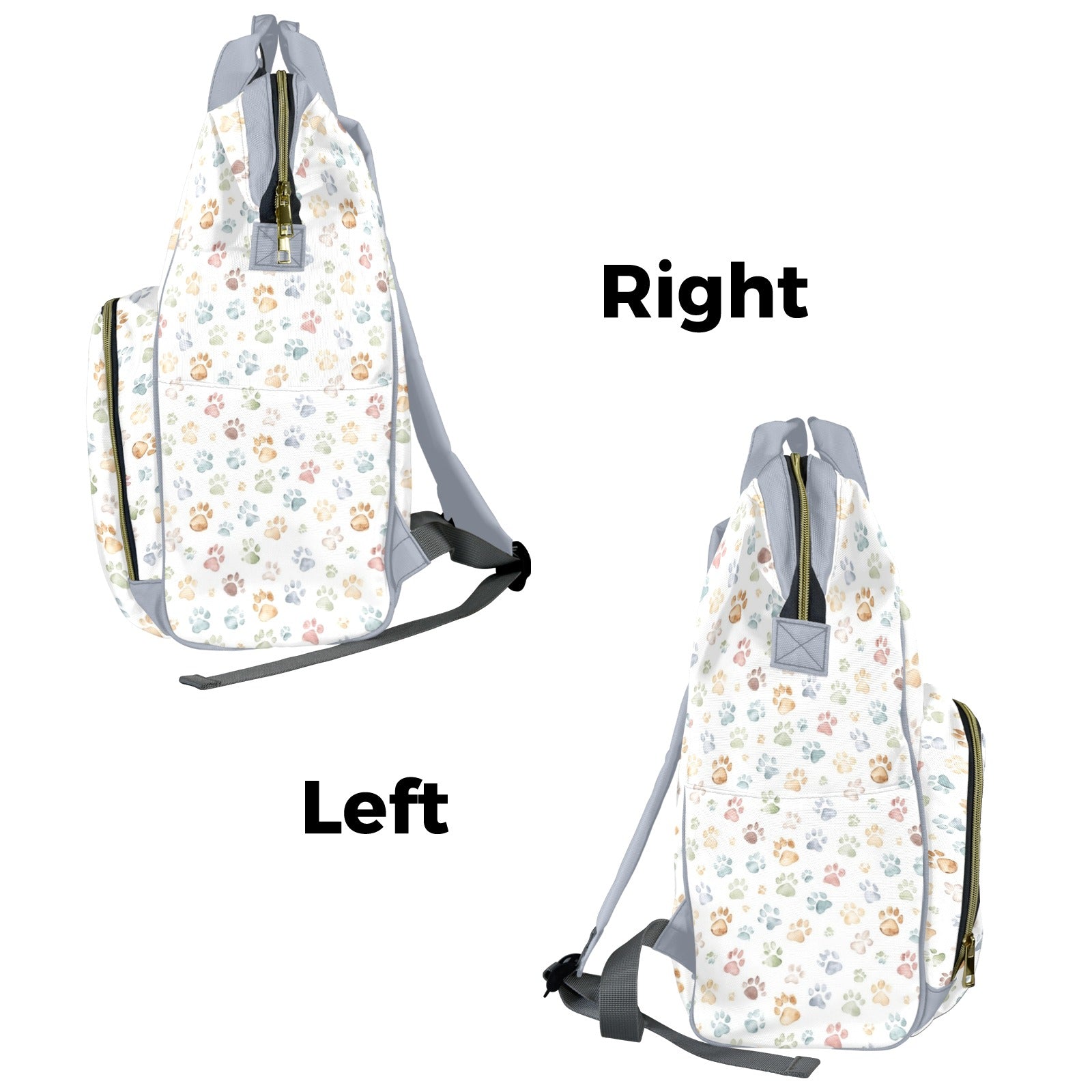 Paw Print Multi-Function Backpack, Nappy / Diaper Bag Multi-function Backpack, Nappy / Diaper Bag animal Printed Offshore