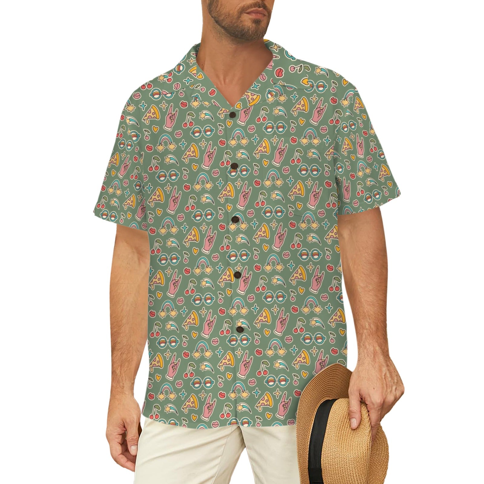 Groovy Retro Men's Hawaiian Shirt