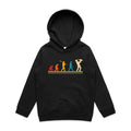 Saxophone Player - Kids Hoodie Black Kids Hoodie Music Printed In Australia
