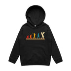 Saxophone Player - Kids Hoodie Black Kids Hoodie Music Printed In Australia