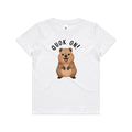 Quokka, Quok On Kid's AS Colour T-shirt White Kids T-shirt animal Printed In Australia