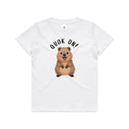 Quokka, Quok On Kid's AS Colour T-shirt White Kids T-shirt animal Printed In Australia