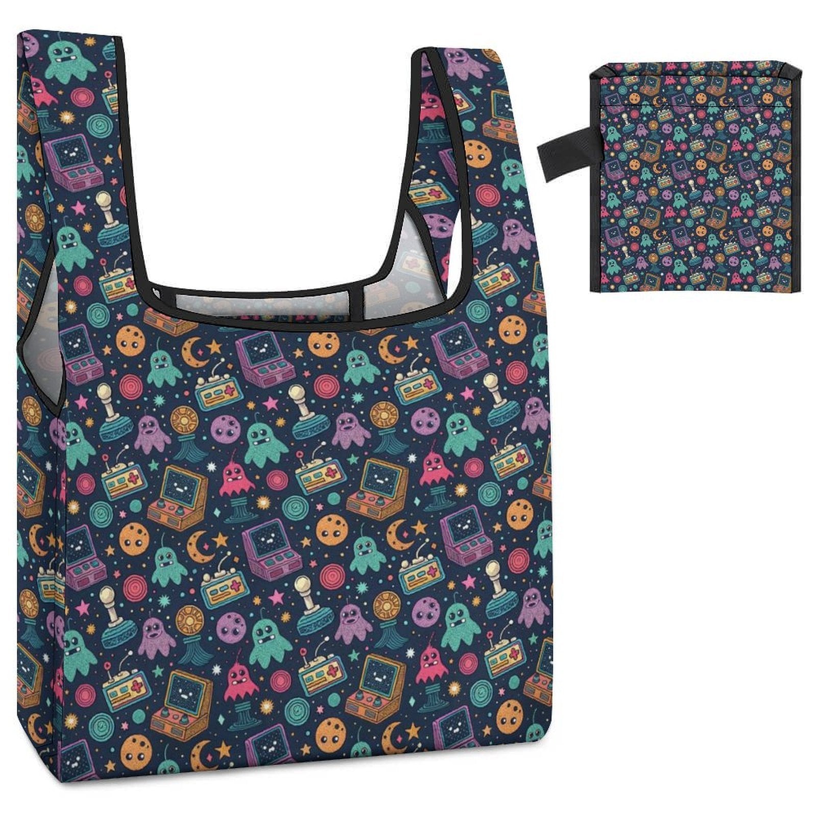 Space Arcade Foldable Shopping Bag
