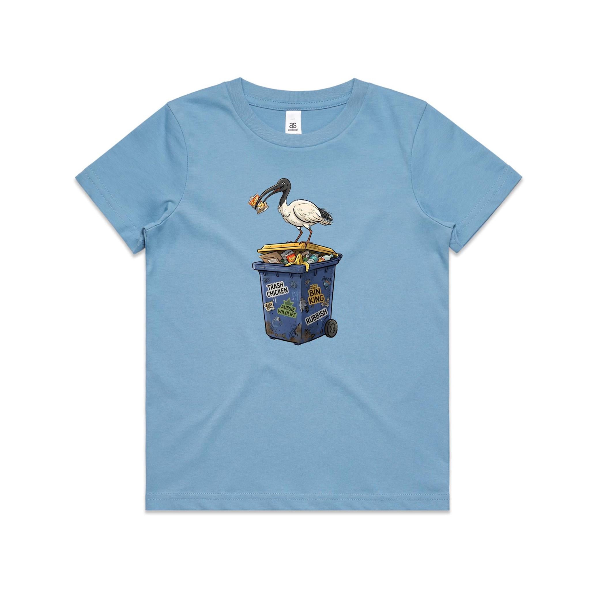 Bin Chicken Australian Ibis Kids AS Colour T-shirt