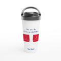 Personalised You Are The Key To My Happiness White 15oz Stainless Steel Travel Mug Default Title Personalised Travel Mug customise Globally Fulfilled love personalise