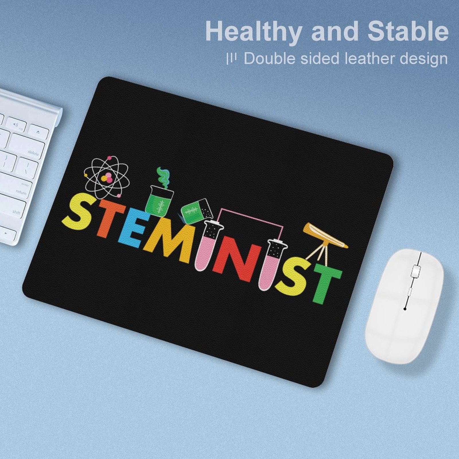 Steminist Leather Mouse Pad Leather Mouse Pad Printed Offshore Science