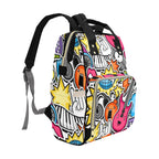 Sticker Music - Multi-Function Backpack, Nappy / Diaper Bag