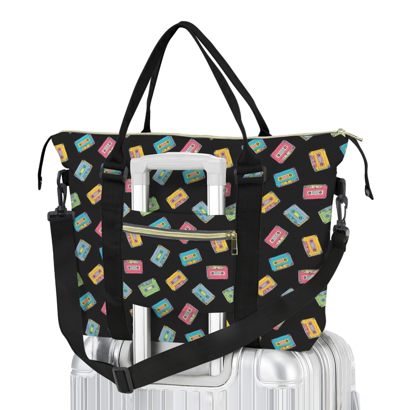 Colourful Cassettes Duffle Bag-Simple (Model 1715) One Size Duffle Bag-Simple (1715)