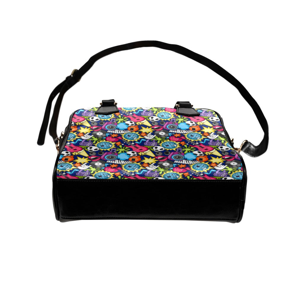 Sticker Music - Shoulder Handbag (Model 1634) Shoulder Handbags (1634)