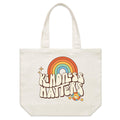 Kindness Matters Shoulder Canvas Tote Bag Default Title Large Tote Bag Kindness Printed In Australia Retro