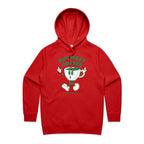 But First Coffee, The Coffee Addicts Club - Womens Hoodie Red Womens 2XL Womens Hoodie Coffee Printed In Australia