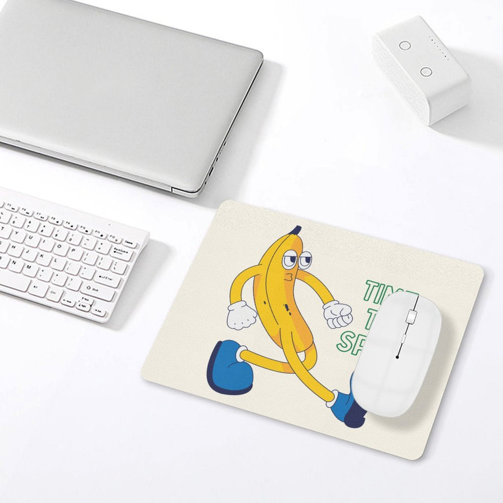 Banana, Time To Split Leather Mouse Pad Leather Mouse Pad Food Printed Offshore