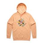 Hand Me The Popcorn - Mens Hoodie Peach Mens Hoodie Food Printed In Australia