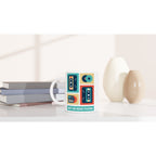 Keep The Music Playing - White 11oz Ceramic Mug White 11oz Mug Globally Fulfilled Music