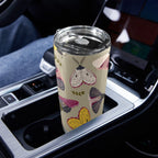 Pretty Moths 20oz Mobile Tumbler with Lid (Black Lock) 20oz Travel Mug animal Printed Offshore