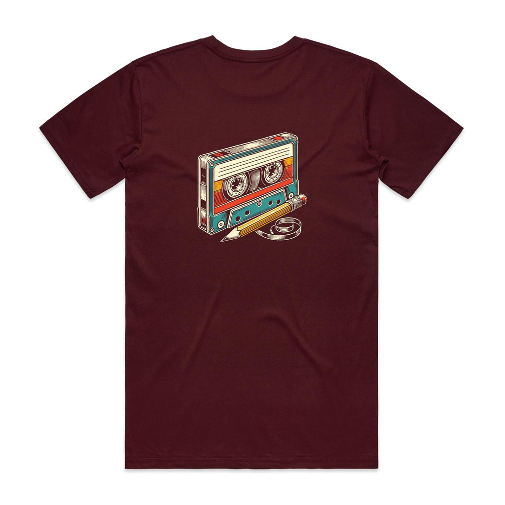 Cassette Tape And Pencil - Mens T-shirt