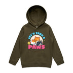 Cat Nap, Let's Take A Paws - Kids Hoodie Army Kids Hoodie Printed In Australia