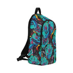 Flower It Blue - Fabric Backpack