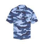 Blue Camouflage - Mens Hawaiian Shirt