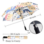 Dog Crowd - Semi-Automatic Foldable Umbrella (Model U12) Semi-Automatic Foldable Umbrella (U12)