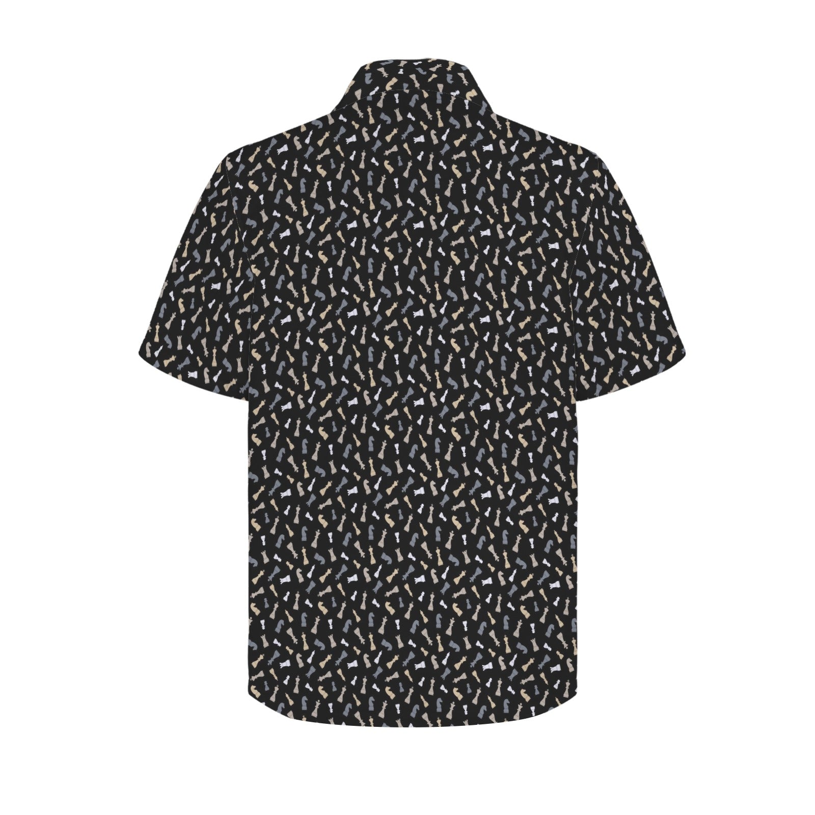 Chess Pattern 2 - Men's Short Sleeve Hawaiian Shirt Men's Hawaiian Shirt (New) Chess Games Printed Offshore